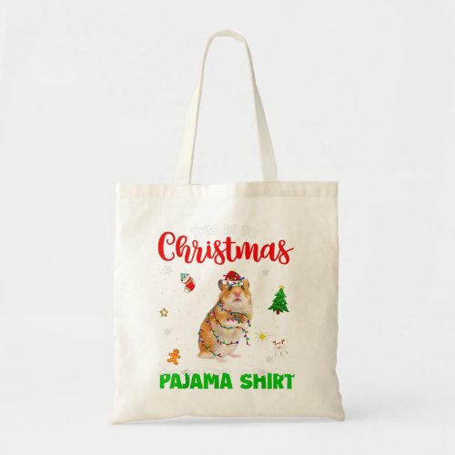 Astute Funny This Is My Christmas Pajama Shirt Ham Tote Bag