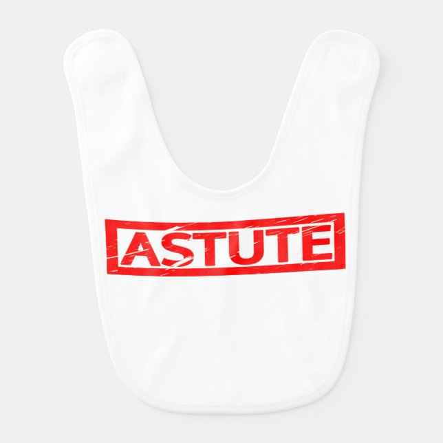Astute Stamp Baby Bib (Front)