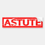 Astute Stamp Bumper Sticker