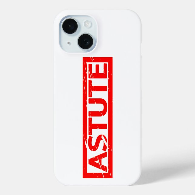 Astute Stamp Case-Mate iPhone Case (Back)