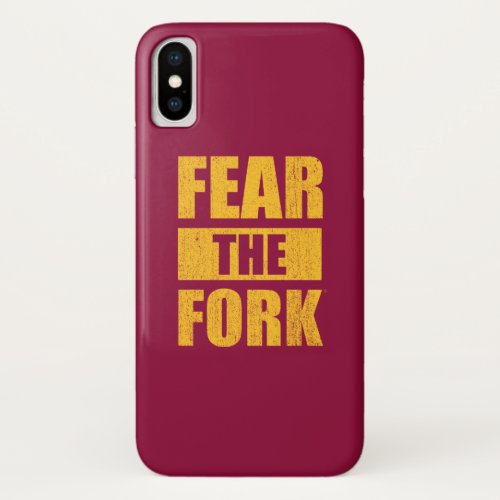 ASU Fear the Fork  Distressed iPhone X Case