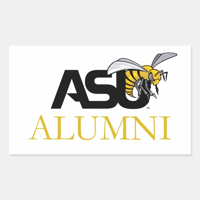 ASU Hornet Alumni Rectangular Sticker (Front)