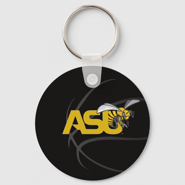 ASU Hornet Basketball Keychain (Front)