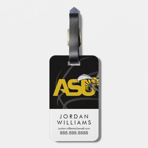 ASU Hornet Basketball Luggage Tag