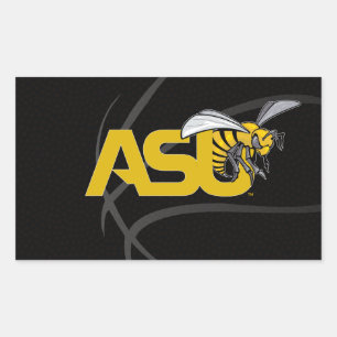 ASU Hornet Basketball Rectangular Sticker
