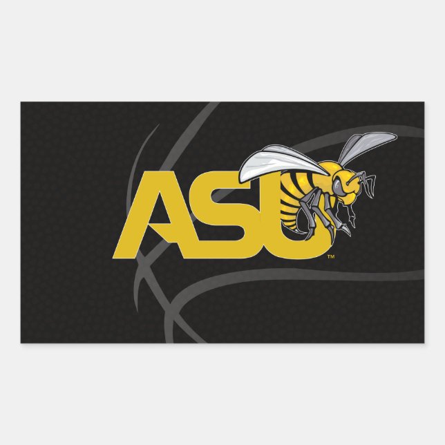 ASU Hornet Basketball Rectangular Sticker (Front)