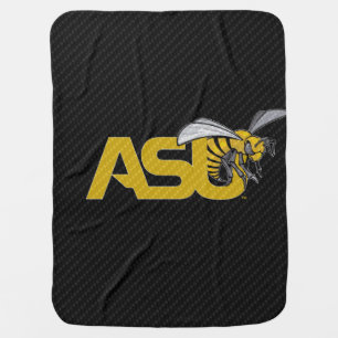 ASU Hornet Carbon Fiber Pattern Baby Blanket