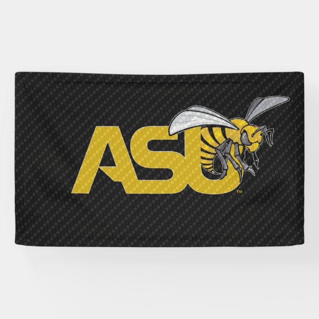 ASU Hornet Carbon Fiber Pattern Banner (Horizontal)