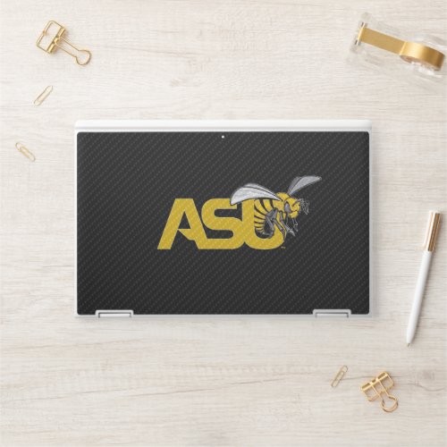 ASU Hornet Carbon Fiber Pattern HP Laptop Skin