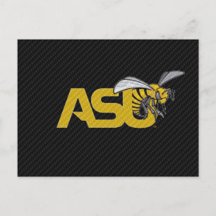 ASU Hornet Carbon Fiber Pattern Invitation Postcard