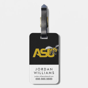 ASU Hornet Carbon Fiber Pattern Luggage Tag