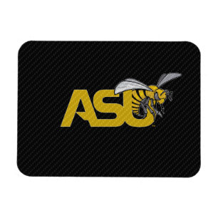 ASU Hornet Carbon Fiber Pattern Magnet