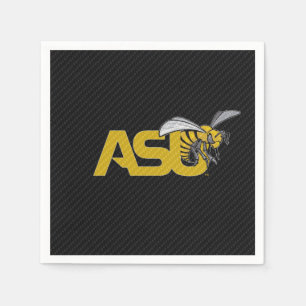ASU Hornet Carbon Fiber Pattern Napkins