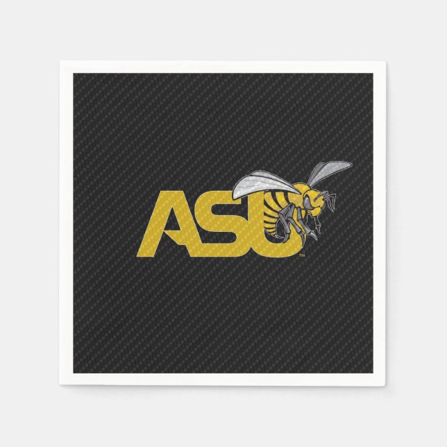 ASU Hornet Carbon Fiber Pattern Napkins (Front)