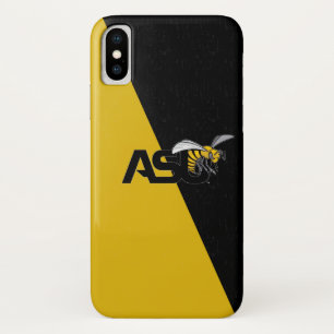 ASU Hornet Color Block Distressed iPhone X Case