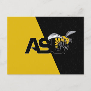 ASU Hornet Color Block Distressed Invitation Postcard