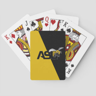 ASU Hornet Color Block Distressed Poker Cards