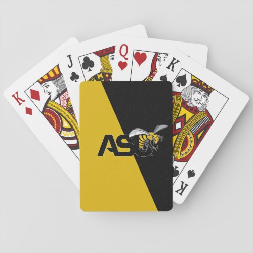 ASU Hornet Color Block Distressed Poker Cards