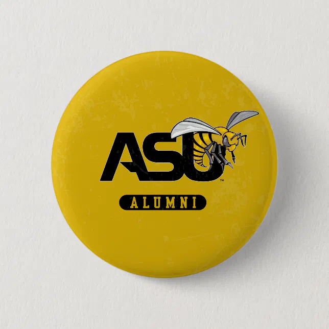 ASU Hornet Distressed Button | Zazzle