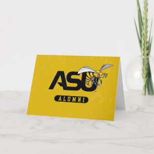 ASU Hornet Distressed Card
