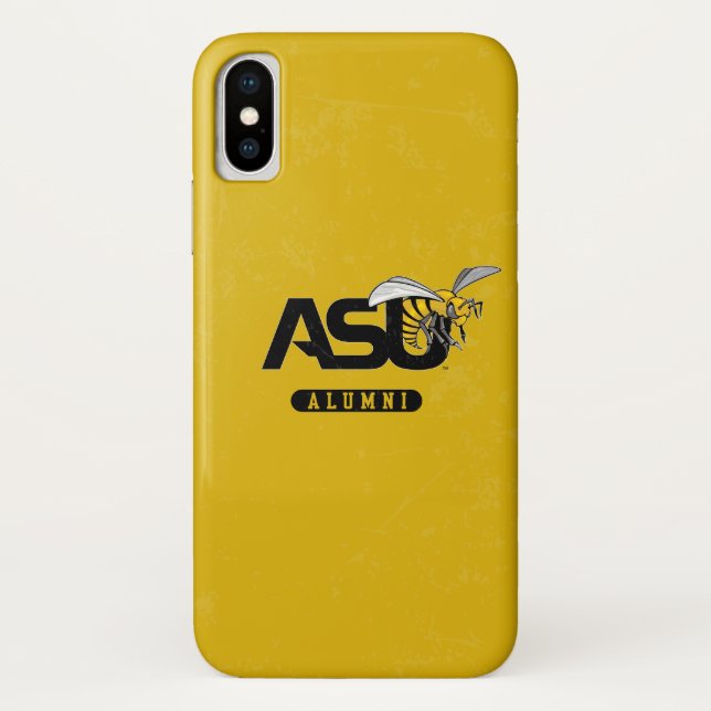 ASU Hornet Distressed Case-Mate iPhone Case (Back)