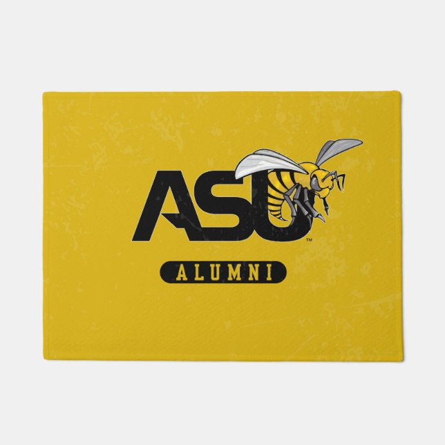 ASU Hornet Distressed Doormat (Front)