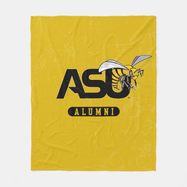 ASU Hornet Distressed Fleece Blanket (Front)