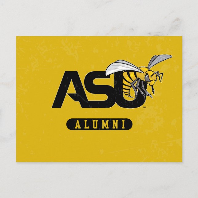 ASU Hornet Distressed Invitation Postcard (Front)