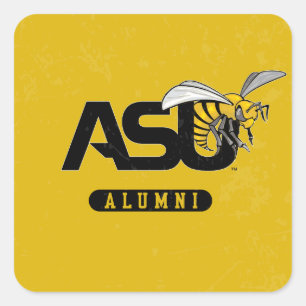 ASU Hornet Distressed Square Sticker