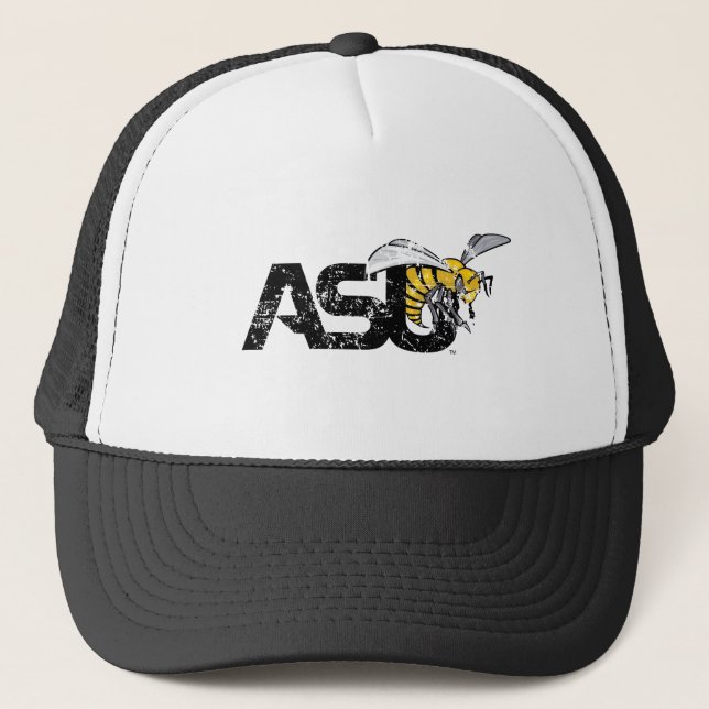 ASU Hornet Distressed Trucker Hat (Front)