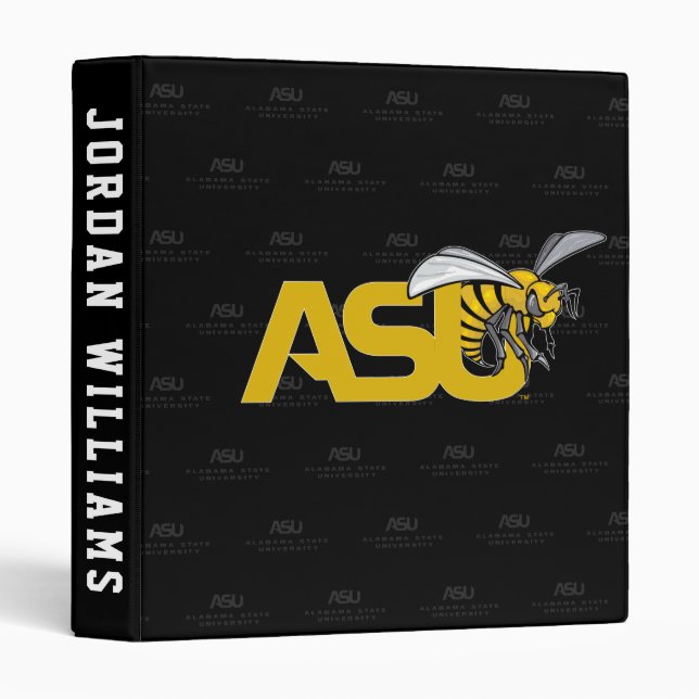 ASU Hornet Logo Watermark 3 Ring Binder (Front/Spine)