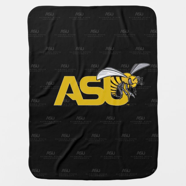 ASU Hornet Logo Watermark Baby Blanket (Front)