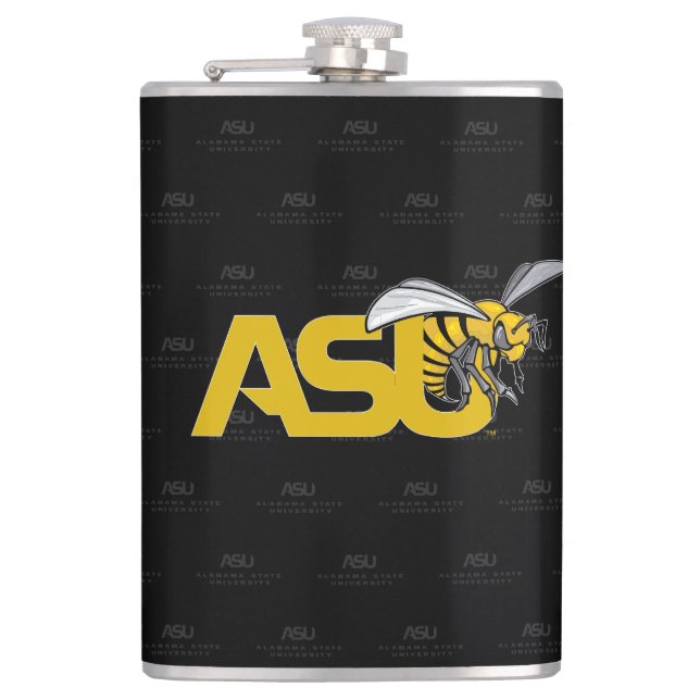 ASU Hornet Logo Watermark Flask (Front)