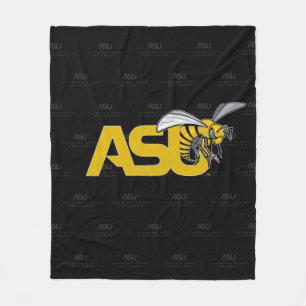 ASU Hornet Logo Watermark Fleece Blanket