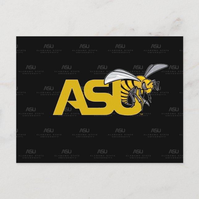 ASU Hornet Logo Watermark Invitation Postcard (Front)