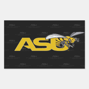 ASU Hornet Logo Watermark Rectangular Sticker