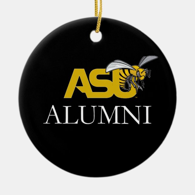 ASU Hornet Mark Alumni Ceramic Ornament (Front)