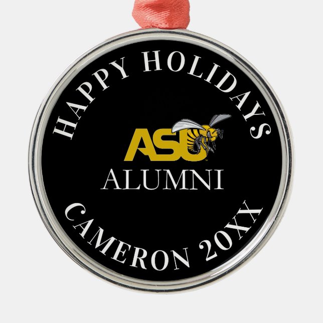 ASU Hornet Mark Alumni Metal Ornament (Front)