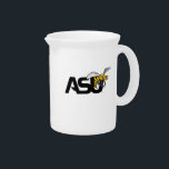 ASU Hornet Mark Beverage Pitcher<br><div class="desc">Check out these ASU designs! Show off your Alabama State pride with these new University products. These make the perfect gifts for the Alabama student,  alumni,  family,  friend or fan in your life. All of these Zazzle products are customizable with your name,  class year,  or club. Go Hornets!</div>