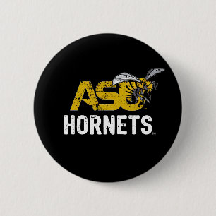 ASU Hornet Mark Hornets Distressed Button