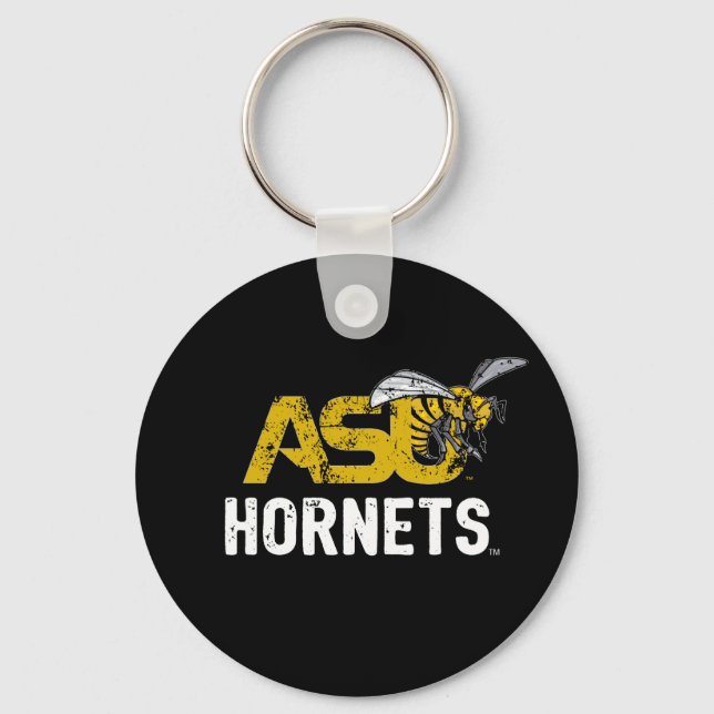ASU Hornet Mark Hornets Distressed Keychain (Front)