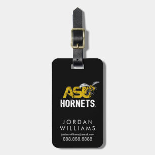 ASU Hornet Mark Hornets Distressed Luggage Tag