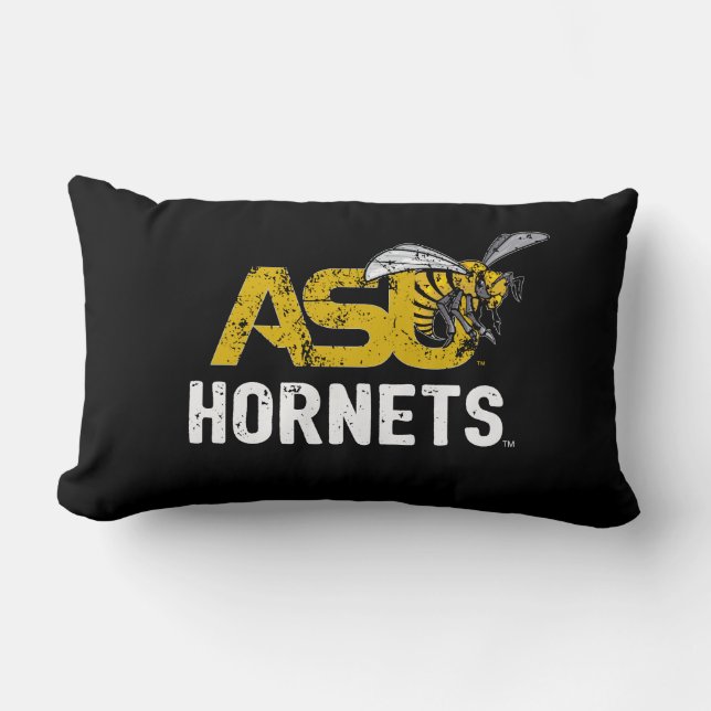 ASU Hornet Mark Hornets Distressed Lumbar Pillow (Front)