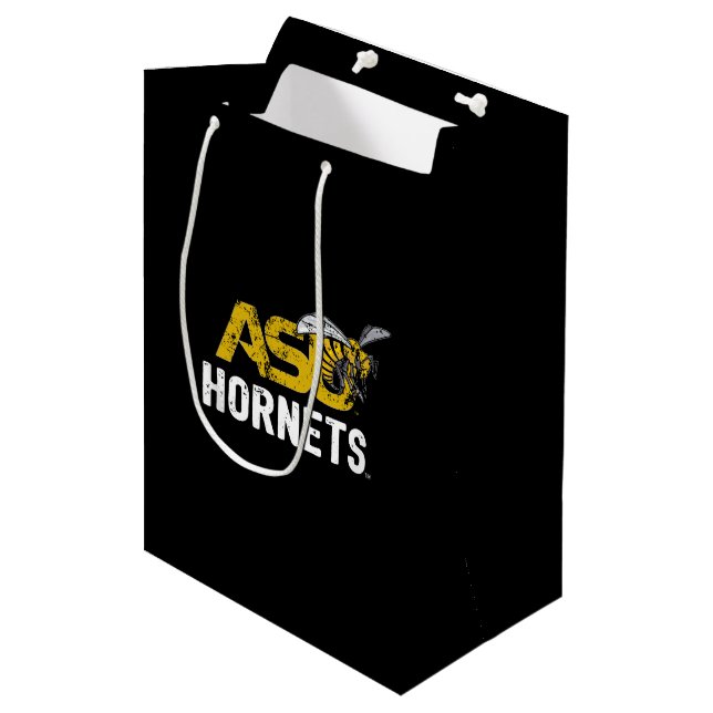 ASU Hornet Mark Hornets Distressed Medium Gift Bag (Front Angled)