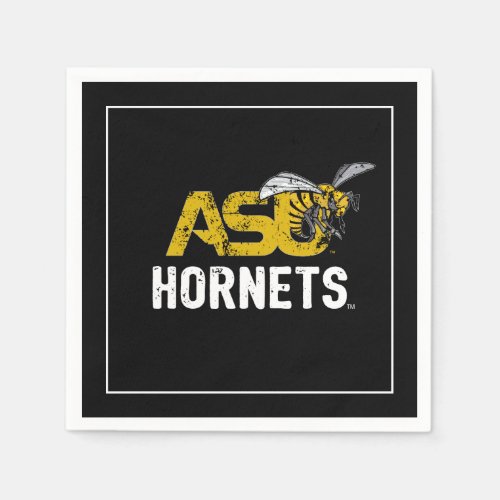 ASU Hornet Mark Hornets Distressed Napkins