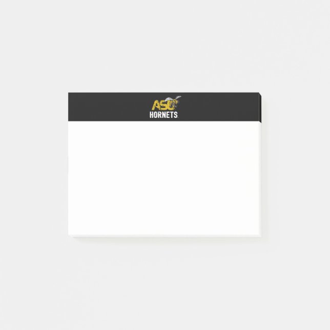 ASU Hornet Mark Hornets Distressed Post-it Notes (Front)