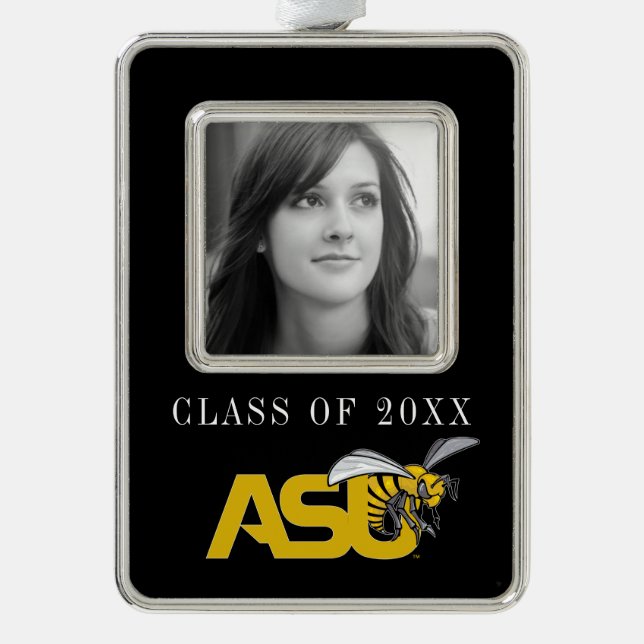 ASU Hornet Mark logo Christmas Ornament (Front)