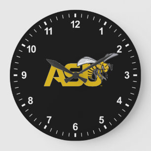 ASU Hornet Mark logo Large Clock