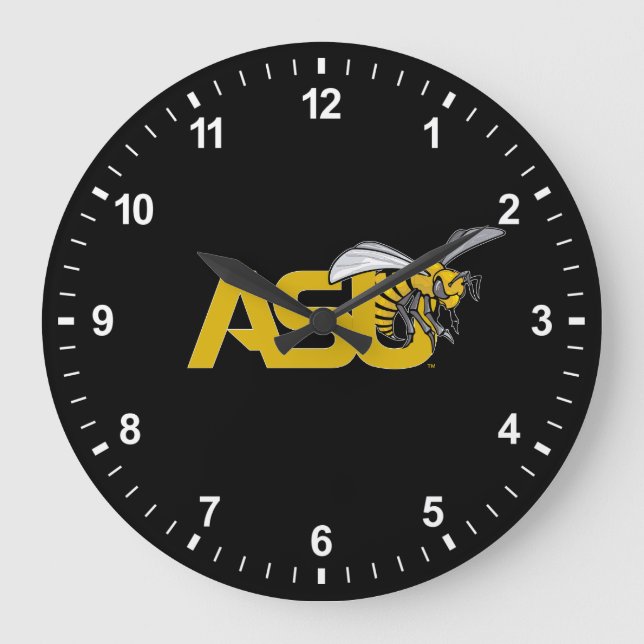 ASU Hornet Mark logo Large Clock (Front)