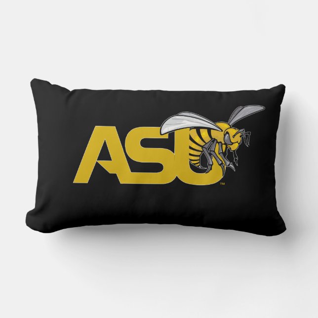 ASU Hornet Mark logo Lumbar Pillow (Front)